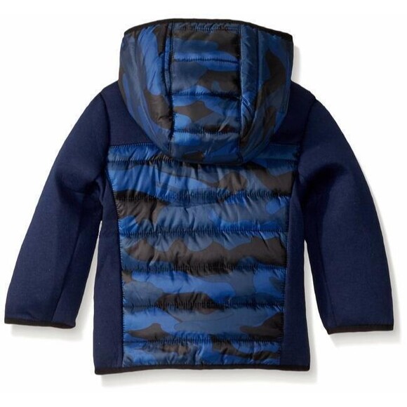Urban Republic Outerwear Scuba Jacket Toddler 3T Navy Blue Hooded Zip Up NWT - Picture 2 of 11